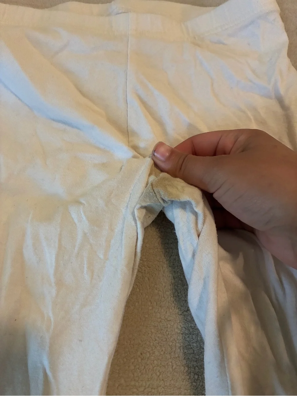 White Old Navy Built-In Tough Leggings